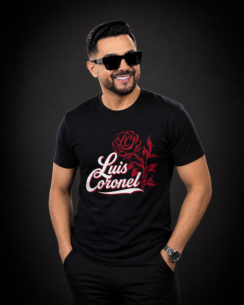 Pre Order-Luis Coronel Red Rose T-Shirt