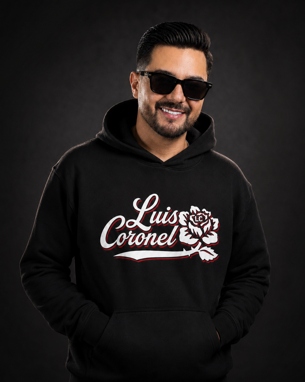 Pre Order-Luis Coronel White Hoodie